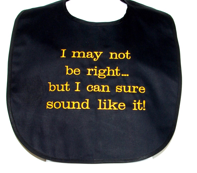 Know It All Adult Bib Office Party Gag Gift Exchange Dad Wife Friend Always Right Ships Today Boss Husband Grandpa AGFT 237