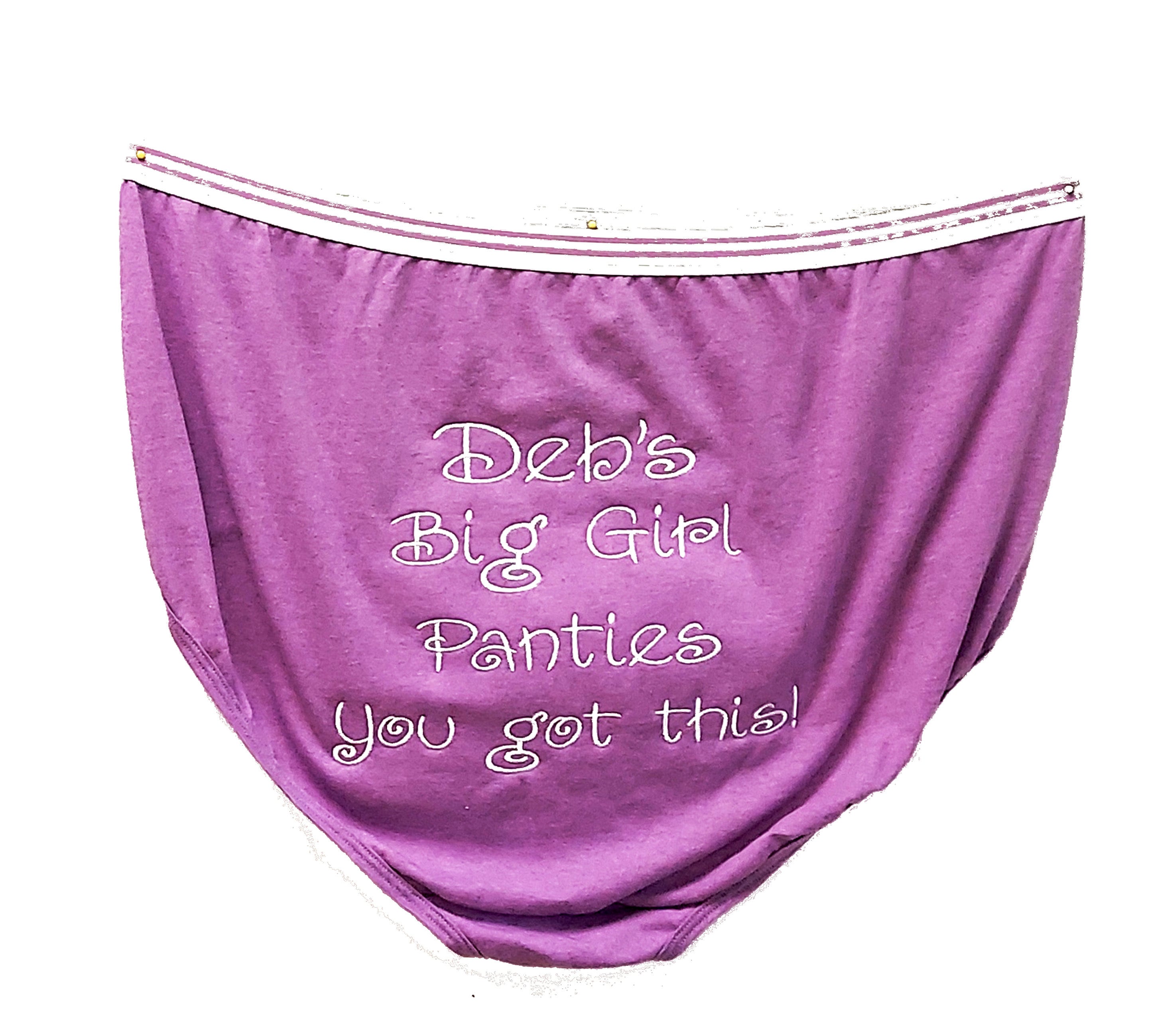 Big Girl Panties, Granny Panties, You Got This, Custom Personalized,  Birthday, Christmas Gift, With Any Name, Extra Large Panties, AGFT 575