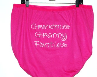 Granny Panties, Funny Custom Personalized Cotton Gag Gift Exchange, With  Any Name, Extra Large Size, Grandma, Mom, Sister, Wife, AGFT 742