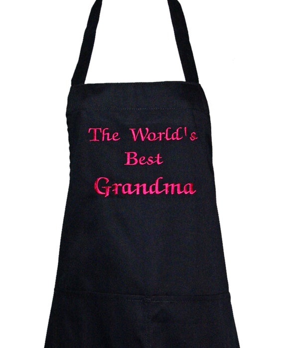 Grandma Apron, Custom Personalized Grandparent Birthday Gift, Nana, Gran, Grams, Opa, Oma, Aunt, MeMaw, MawMaw, Lola, Mammy, AGFT 022