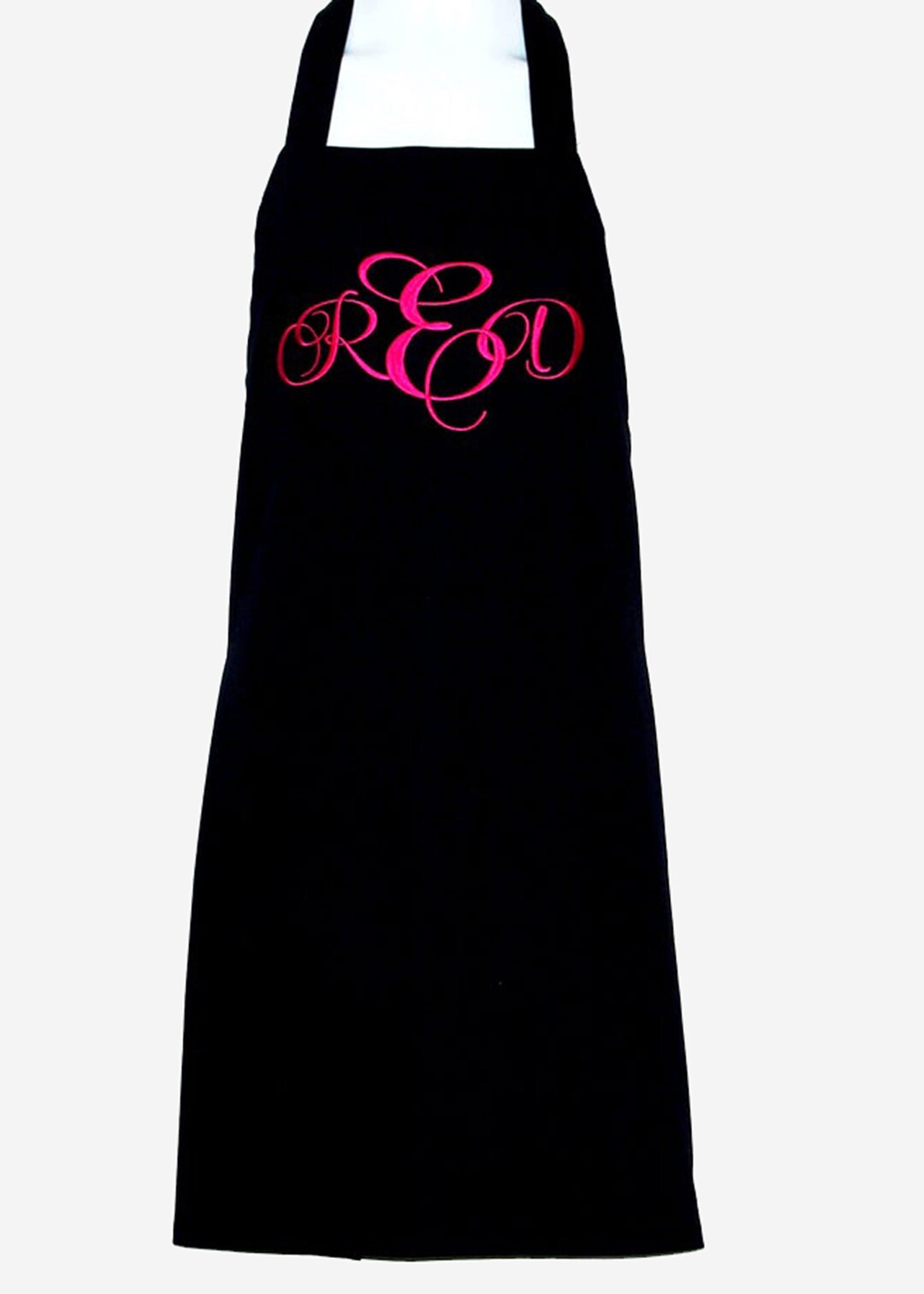 Written Aprons Monogrammed Apron, Elegant Script Three Letter Initial, Personalized ...