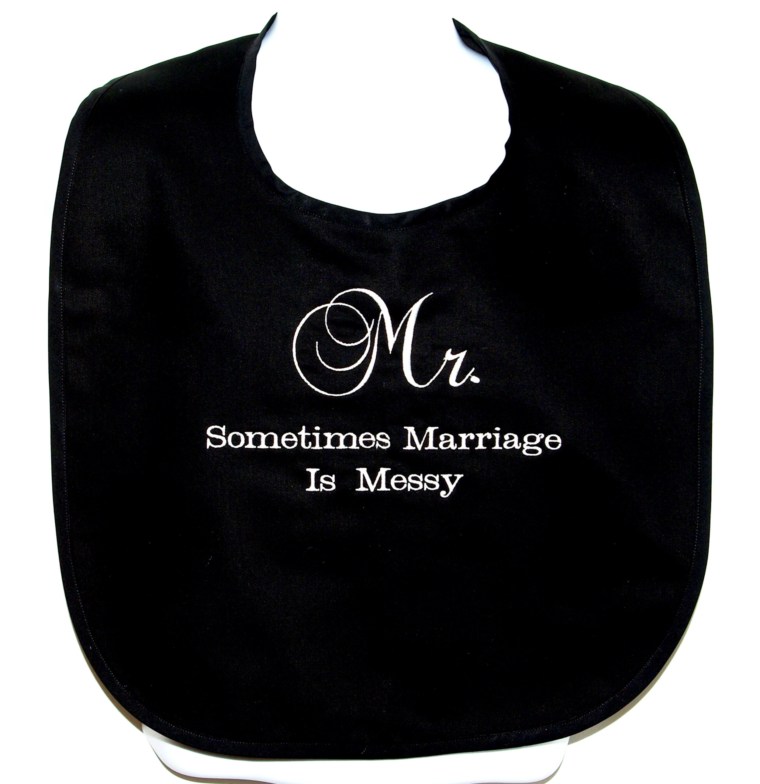 Groom Funny Adult Bib Wedding Gag Gift Marriage is Messy Etsy