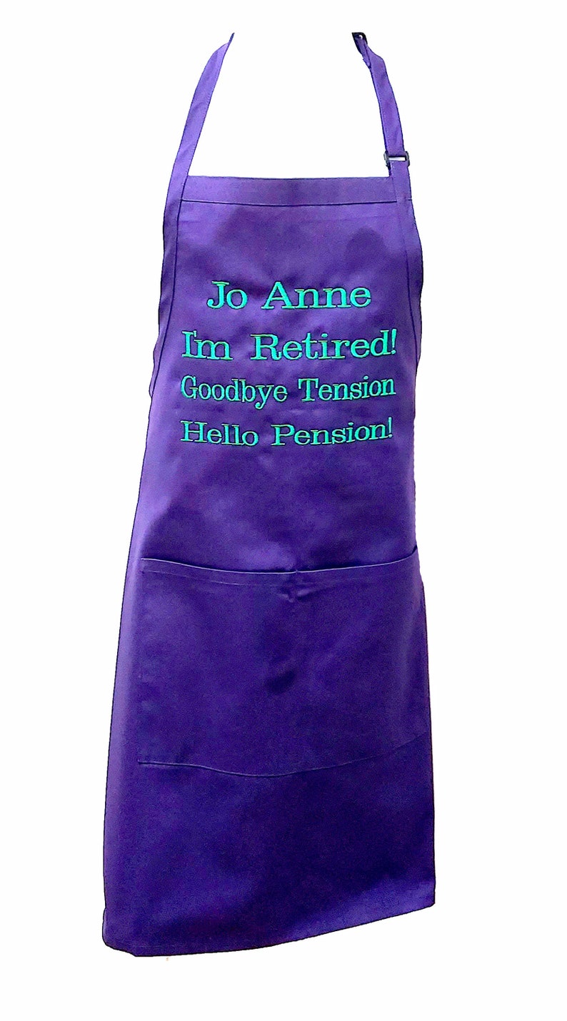 Retired Chef Apron Humorous Funny Retirement Party Gift Etsy