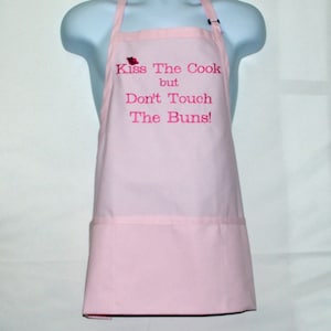 Kiss The Cook Funny Chef Apron Do Not Touch Buns Cotton Etsy kiss-the-cook-funny-chef-apron-do-not-touch-buns-cotton-etsy