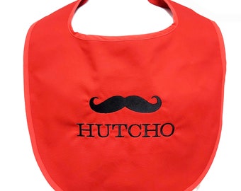 Adult Bib With Mustache, For Husband, Boss, Grandparent Birthday, Office Party Gag Gift, Wedding Dinner Attire, Boyfriend, Friend, AGFT 1050