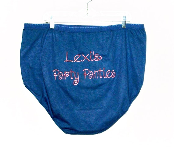 Granny Panties, Party Panties, Funny Prank Gag Gift, Wedding, Big, Cotton, Ugly  Panties, Custom Personalize Monogrammed Large Size, AGFT 996 