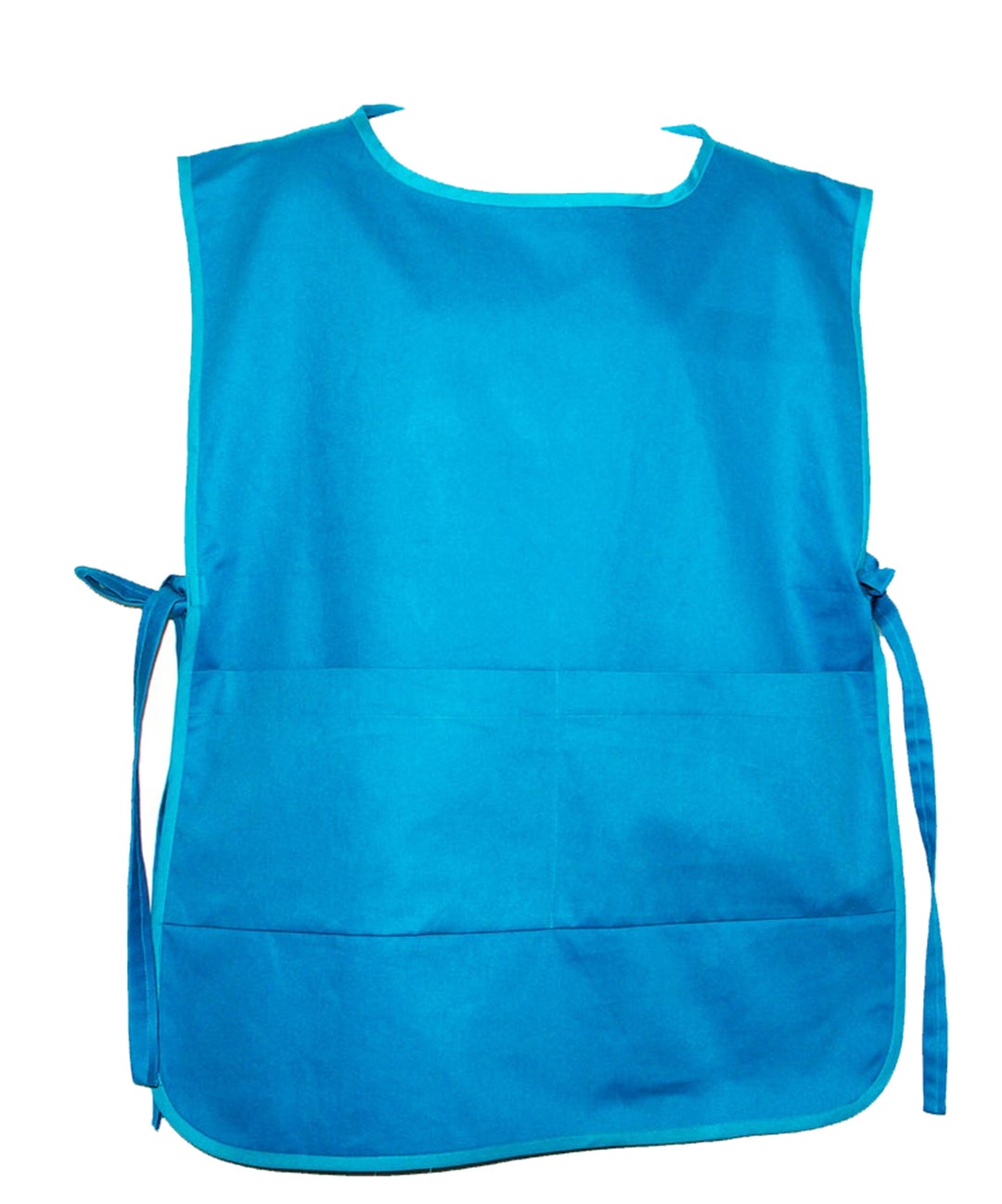 Teal Cobbler Style Apron Plus Size Smock Artist Teacher Etsy