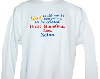 Great Grandma Custom Personalize Any Name Great Gramma Sweatshirt AGIFT 752 