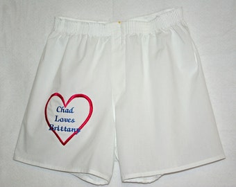Funny Boxers, Lovers, Custom Cotton Anniversary, Birthday Gift, Personalize With Name, Wife, Boyfriend, Girlfriend, Ships TODAY AGFT 011