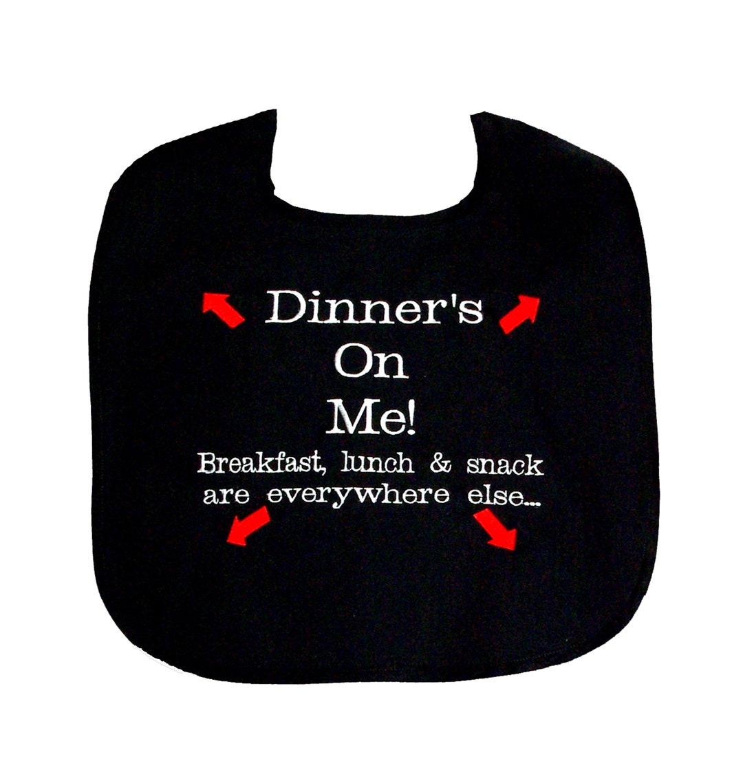 Adult Bib, Dinner on Me, Gag Gift Exchange, Breakfast, Lunch Snack ...