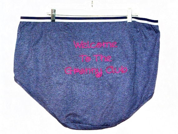 Welcome Granny Club Panties, Custom Gag Gift Exchange, Baby Shower,  Grandparent Reveal, Big Large Size, New Grandma, Ships TODAY, AGFT 050 -   Canada