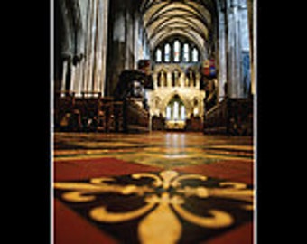 St Patricks Day, March, St. Patrick's Cathedral, Dublin Collage, Ireland, Irish Celtic Catholic Stained Glass Religion Candles Heaven Priest