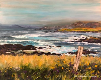 The Wilds of The Atlantic | 16'x20" | Oil on Board Painting |