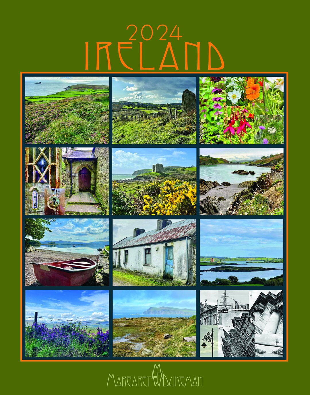 2024 Ireland Calendar Irish Ancestry Tourist Travel New Etsy