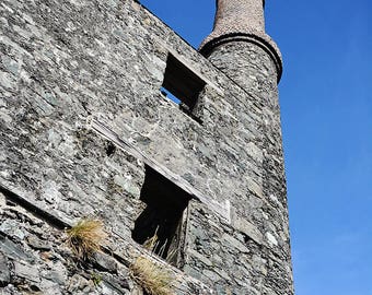 Ireland, Irish Miners, Cornish Man Engine, Beara Peninsula, Butte, Allihies, Copper, Patchwork, Mountain, Landscape, Smokestack, County Cork