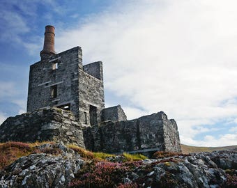 Ireland, Irish Miners, Cornish Man Engine, Beara Peninsula, Butte, Allihies, Copper, Patchwork, Mountain, Landscape, Smokestack, County Cork