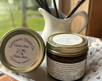 Vanilla Bean Tallow Balm | Natural Moisturizer | Tallow Skincare | Handmade Body Balm | Non-Toxic Skincare | Nourishing Skin Cream | Gift
