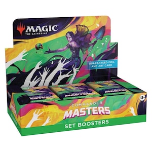 Caixa de Booster Commander Masters – 24 Pacotes de MTG, 360 Cartas | Magic the Gathering Selado