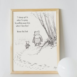 Impresión de cita de Winnie the Pooh - Impresión de cita positiva - Autor infantil - Winnie the Pooh - Impresión de póster de Winnie the Pooh - Winnie the Pooh imprimible