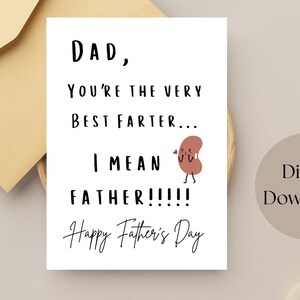 Lustige Furz Vatertag Karte-Tochter Karte für Papa-Happy Vatertag-Lustige Karte für Papa-Fart Karte für Papa-Papa Witz Karte-Papa Humor Karte