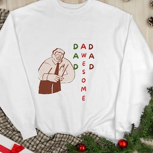 Dad Sweatshirt, Unisex Crewneck Sweatshirt, Father&#39;s Day Gift, Eco-Friendly Apparel, Gift for Dad, Casual Comfort Wear