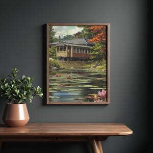 Image Depicts Idyllic Digital Art Print - Printable Wall Art