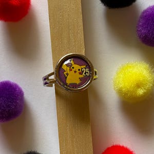 Vintage Pokeman Pikachu Ring