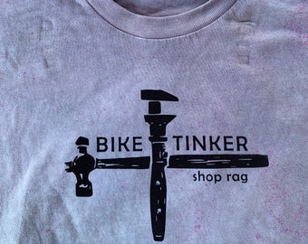 Biketinker Tee Shirt -  crossed tools graphic logo