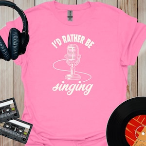 Retro Microphone T-Shirt: Funny Music Lover Gift