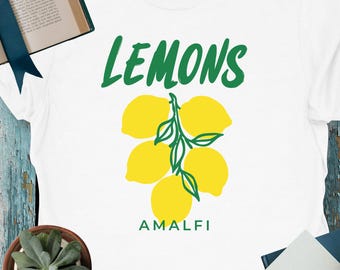 Amalfi Lemons T-Shirt: Retro Italy Tee, La Dolce Vita Style