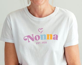 Nonna Tshirt, Mothers Day Gift, New Nonna Shirt, Retro Nonna T-Shirt, Birthday Gift, Nonna Tee