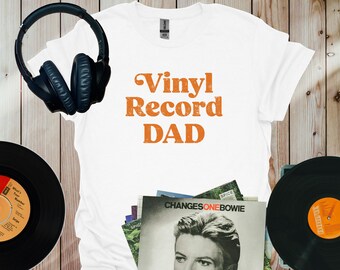 Vinyl Record Dad Tshirt, Record Collector Dad T-Shirt, Retro Music Lover Tee, Vintage LP Fan Shirt, Vinyl Turntable Dad