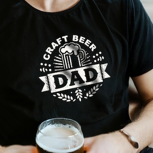 Craft Beer Dad T-Shirt: Retro Distressed Father's Day Tee