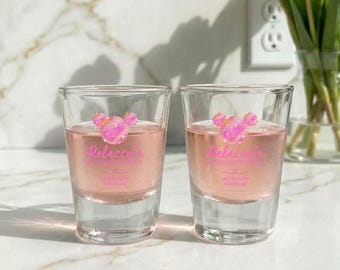 Benutzerdefinierte Las Vegas Bachelorette Schnapsglas | Personalisierte Vegas Bach Favor | Anpassbares Brautparty-Geschenk