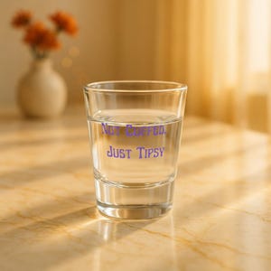 Tipsy Schnapsglas: Lustiges Junggesellinnenabschiedsgeschenk