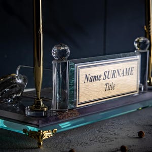 New Job Gift, Custom Name Plate, Name Plaque, Office Desk Sign, Card Holder, Personalized Plaque, Desk Decoration