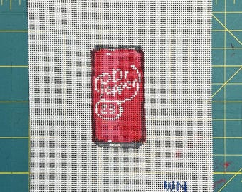Dr. Soda Charm Handpainted Needlepoint Canvas