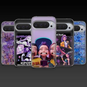 Huntrix Phone Case KPop Demon Hunters Cover for Google Pixel 10 Pro, 10, 10 Pro XL, 9A, 9 Pro, 8A, 7A, Samsung S25, A56, iPhone 17Pro, 16Pro