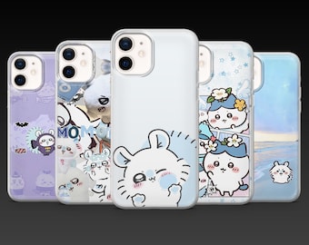 Momonga Telefonskal Chiikawa Manga Fodral för iPhone 17Pro, 17, 17Pro Max, 16Pro, 16, 15, 14, Samsung S25, S24, S23, A56, A16, Pixel 10Pro, 9A