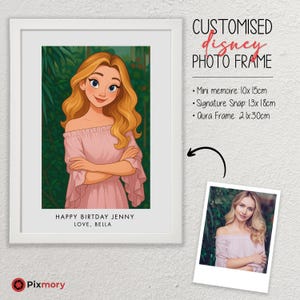 Custom Disney Style Portrait – Fairytale Cartoon Illustration – Personalized Couple or Family Art