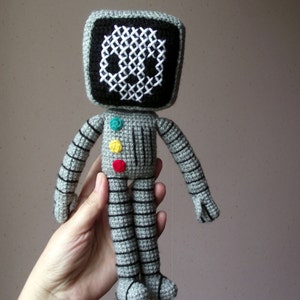 Roger the robot amigurumi pattern PDF