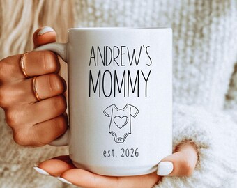 New Mom Mug Personalized Gift for New Mommy, Mama Coffee Mug, First Time Mom Gift, New Parent Gift, First Mothers Day Cup