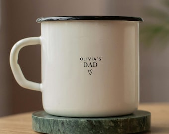 Taza personalizada con nombre para papá, regalo personalizado para papá primerizo, regalos para baby shower, regalo para papá primerizo, regalos para futuro papá, regalo de bebé para papá