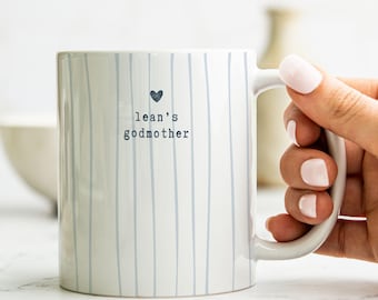 Personalized Godmother Mug, Godmother Proposal Gift, Madrina Gift, Baptism Gift, Christening Gift, Custom Godmother Coffee Cup