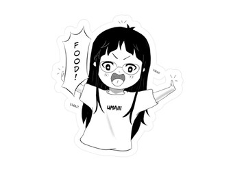 Cute Machi Anime Kiss-Cut Vinyl Decal | Cute Manga Sticker