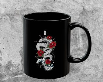 Mug tatouage de dragon japonais, style Yakuza, cadeau asiatique