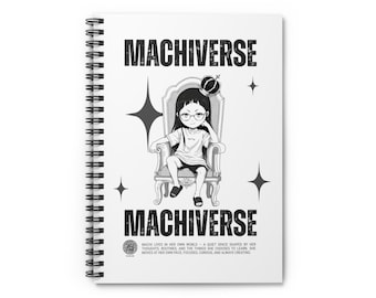 Machi Anime Spiral Notebook, Ruled Journal, school notebook