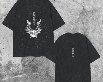 Camiseta vintage con máscara de samurái urbano – Camiseta gráfica de estilo urbano japonés – Camiseta unisex original de algodón Otase