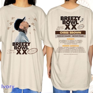 Chris Brown Breezy Bowl XX Graphic Tee, Chris Brown Shirt, Chris Brown Concert 2025, Chris Brown Graphic Shirt, Chris Brown Fan Gift