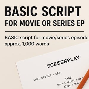 Basis Drehbuch für Film oder Serie Folge ca. 1.000 Wörter